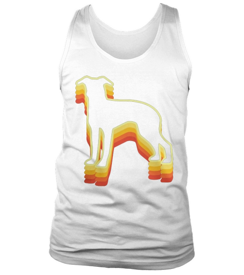 Italian Greyhound Vintage Retro Rainbow T-Shirt T-Shirt Tank Top Unisex
