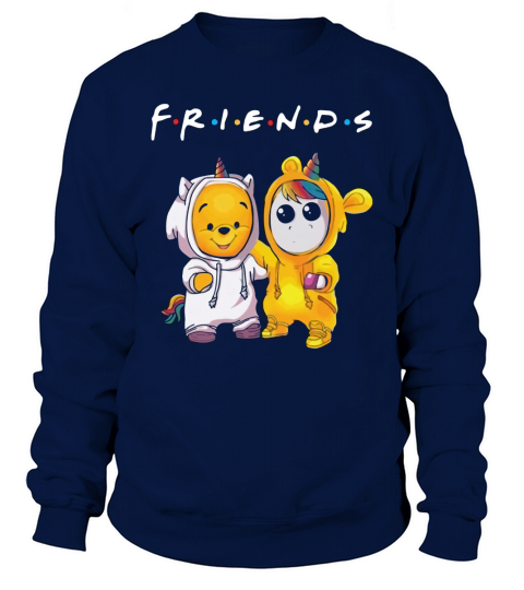 Friends Pooh and Unicorn shirt Sweatshirt Unisex