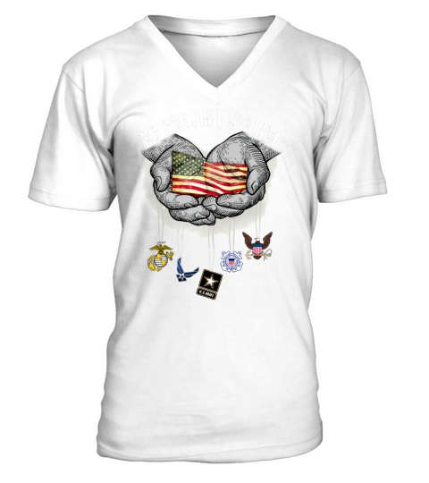 Veteran No One Fights Alone V-Neck T-shirt