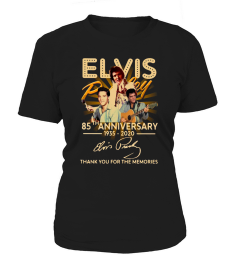 Elvis Presley 85th anniversary 1935   2020 signature thank you for the memories - Unisex Long Sleeve Women's T-Shirt