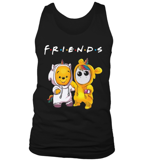Friends Pooh and Unicorn shirt Tank Top Unisex