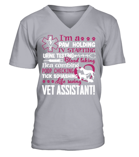 Vet Assistant Shirt T-Shirt V-Neck T-shirt