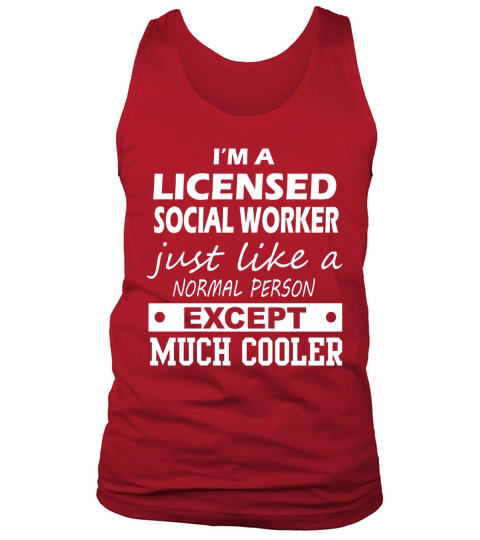 LICENSED SOCIAL WORKER Cooler Tank Top Unisex