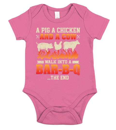 A PIG A CHICKEN AND Short Sleeve Baby One-Piece