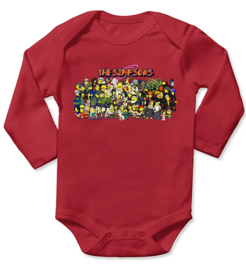 Simpsons Naruto Long Sleeve Baby One-Piece