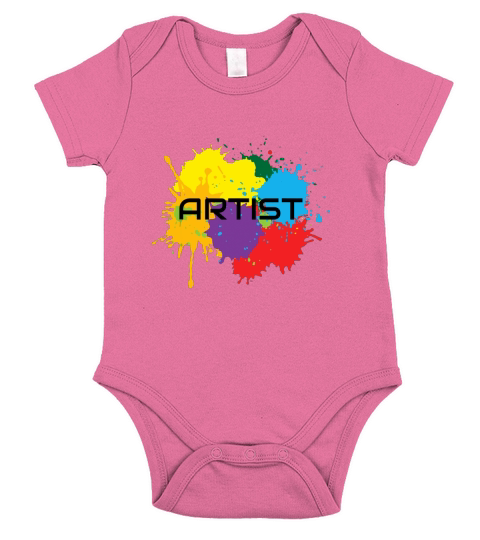 Cool Colorful Art TShirt For Artists Short Sleeve Baby One-Piece