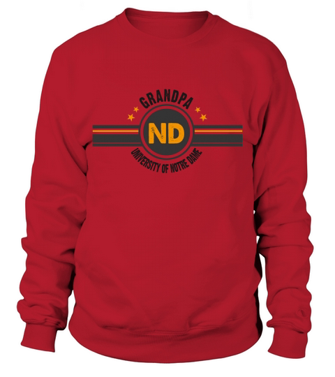 University of Notre Dame Grandpa Awesome Family Gift Sweatshirt Unisex