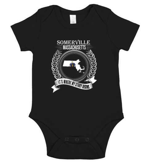 Somerville massachusetts It is where my story begins Short Sleeve Baby One-Piece