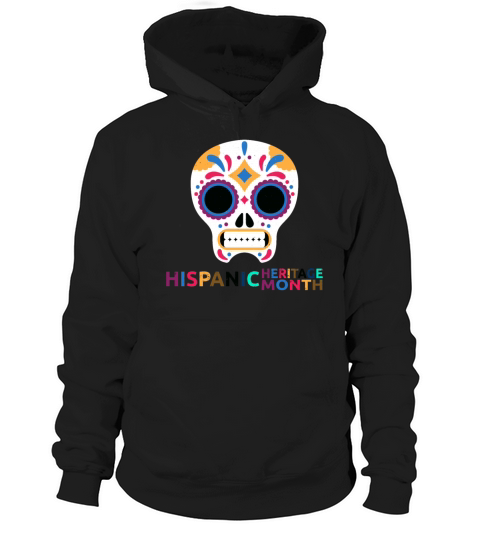 National Hispanic Heritage Month Dress Skull Hoodie Unisex