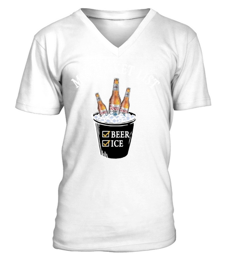 My Bucket List Beer And Ice V-Neck T-shirt