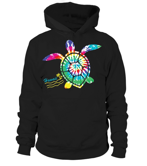 Hawaii Tie Dye Sea Turtle Turtle Lovers Hoodie Unisex
