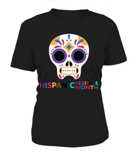 National Hispanic Heritage Month Dress Skull Women's T-Shirt
