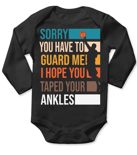 Basketball Saying Hope You Taped Long Sleeve Baby One-Piece