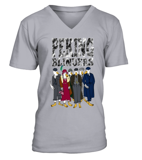 Peking Blinders Duck Parody V-Neck T-shirt