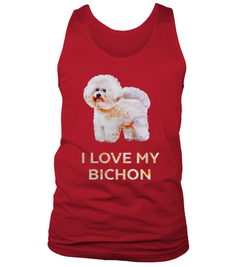 Bichon Frise Shirt for Dog Lovers Black Women B075WM6FWX 1 Tank Top Unisex
