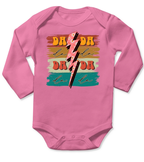 Dada dada dada dada sublimation Long Sleeve Baby One-Piece