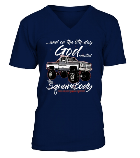 8th God Jimmy Squarebody Truck V-Neck T-shirt