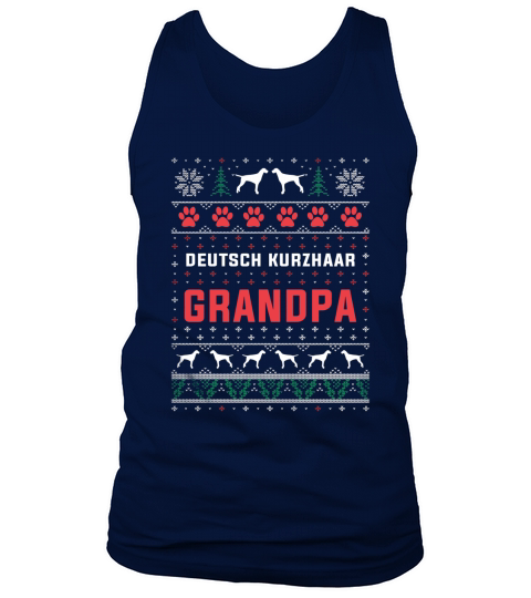 Deutsch Kurzhaar Grandpa Christmas Sweater Sweatshirt Tank Top Unisex