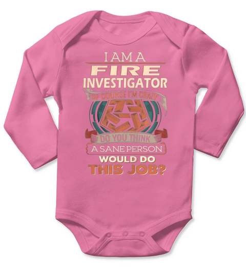 FIRE INVESTIGATOR Long Sleeve Baby One-Piece