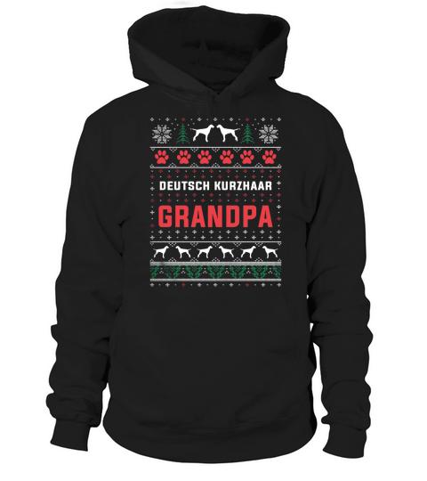 Deutsch Kurzhaar Grandpa Christmas Sweater Sweatshirt Hoodie Unisex
