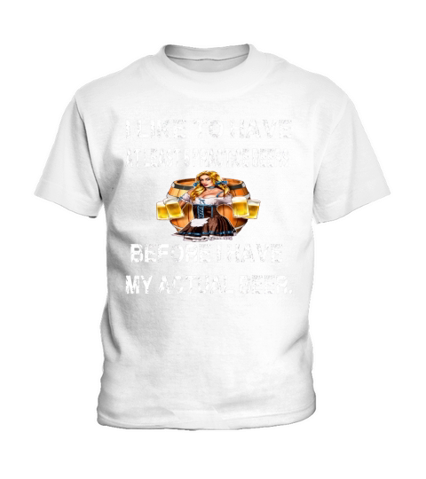 Beer Tee Shirt I Like To Have At Least 5 Practice Beers Gift Kids T-Shirt