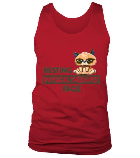 Resting Physical Therapist Face Cat shirt - Coffee Mug (colored) Tank Top Unisex