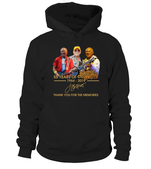 55 years of Jimmy Buffett 1964-2019 thank you for the memories Hoodie Unisex