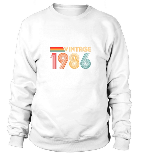 35th birthday gift Vintage 1986 Sweatshirt Unisex