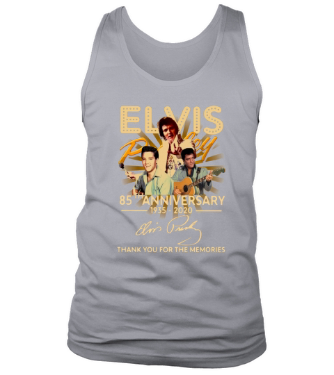 Elvis Presley 85th anniversary 1935   2020 signature thank you for the memories - Unisex Long Sleeve Tank Top Unisex