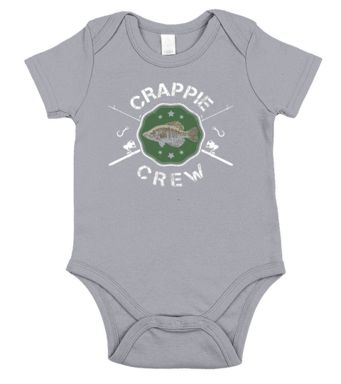 Crappie Crew Crappie Fishing Humor Tshirt Short Sleeve Baby One-Piece