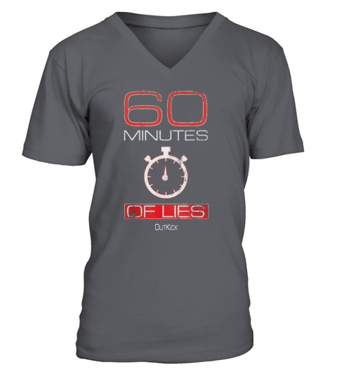 60 Minutes Of Lies OutKick V-Neck T-shirt