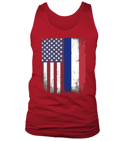 American French Flag T-shirt Tank Top Unisex