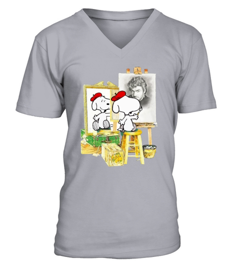 George michael Paint V-Neck T-shirt