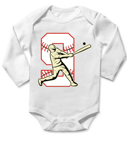 Baseball(1) Long Sleeve Baby One-Piece