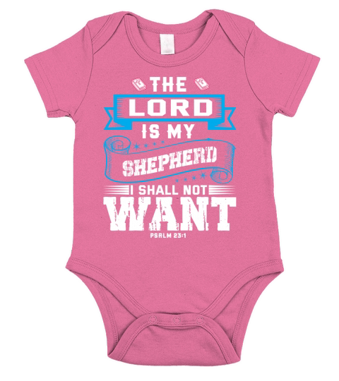 The lord is my shepherd I shall not want(1) Short Sleeve Baby One-Piece