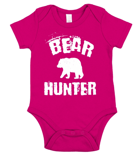 Bear Hunter Shirt Hunting Outdoorsman Tee Short Sleeve Baby One-Piece
