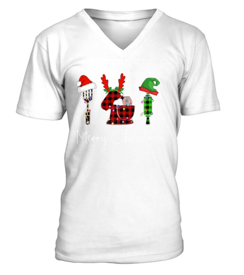 Jobs Christmas Baker Merry Christmas Vintage  - Unisex Long Sleeve V-Neck T-shirt