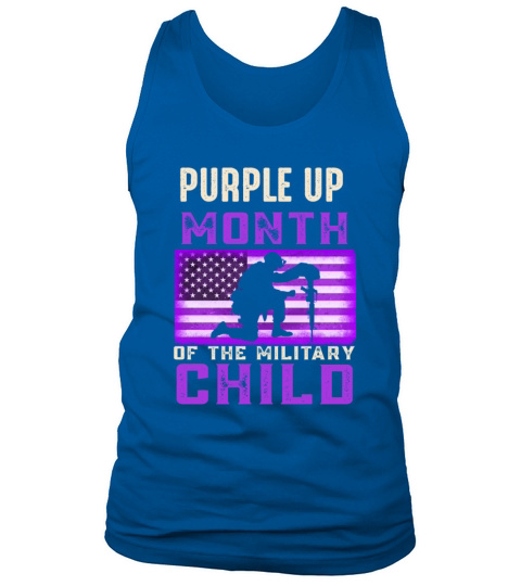 Purple up Month of The Military Child American Tank Top Unisex