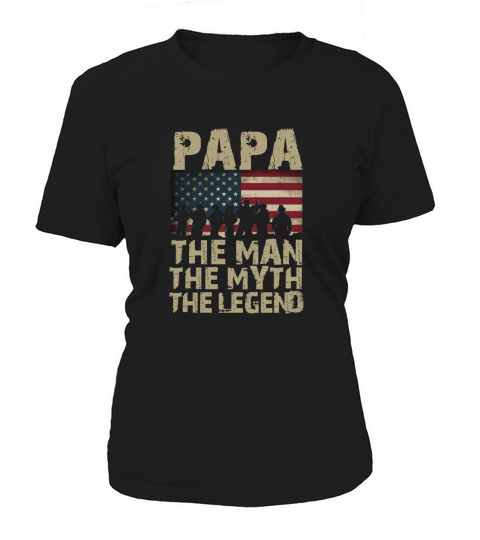 the man myth legend papa t shirts men veteran army Women's T-Shirt