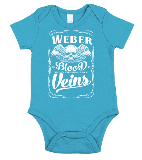 Funny Vintage Style Tshirt for Weber Short Sleeve Baby One-Piece