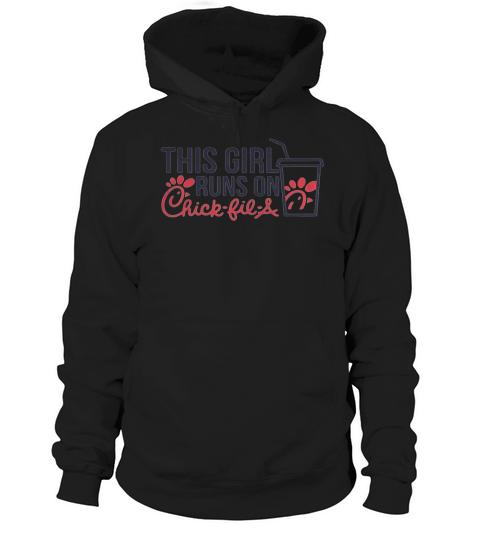This Girl Runs on Chick Fil A Merch Hoodie Unisex