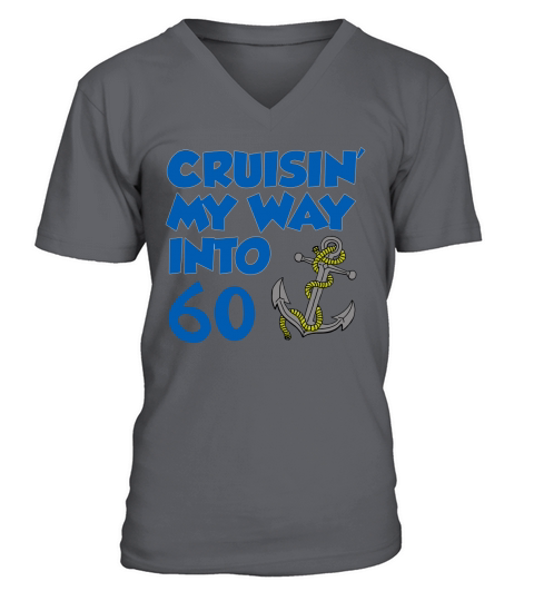 Cruising My Way Into, Custom Design Template V-Neck T-shirt