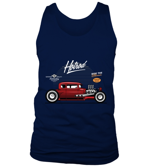Vintage Car Hotrod 2 Tank Top Unisex