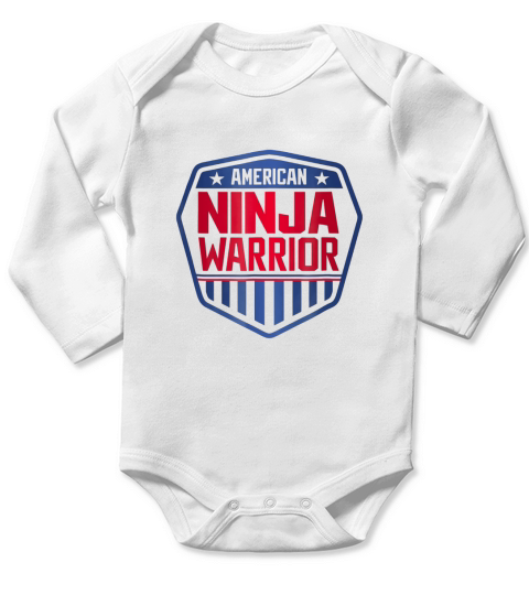American Ninja Warrior Comfortable T-Shirt - Official Tee Long Sleeve Baby One-Piece