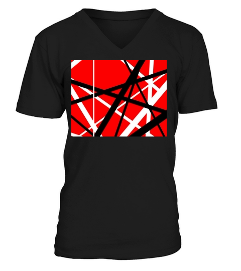 Van Halen Stripes V-Neck T-shirt