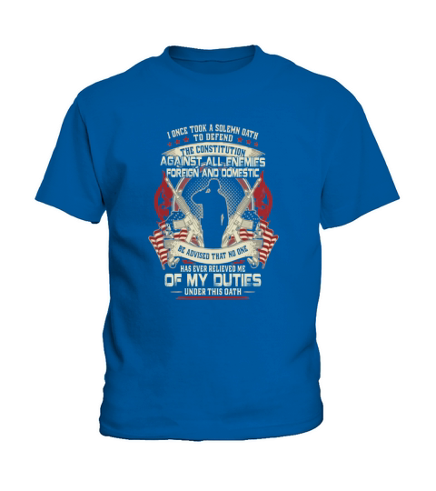 I once took a solemn oath against all enemies foreign domestic shirt Kids T-Shirt