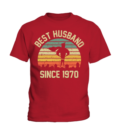 Wedding Anniversary Best Husband SINCE 1970 Kids T-Shirt