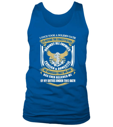 Navy Veteran  2018 Tank Top Unisex