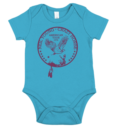 Crazy Horse Tshirt Short Sleeve Baby One-Piece