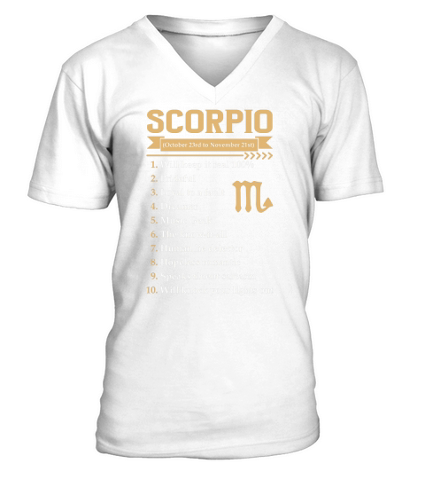 SCORPIO - MUG V-Neck T-shirt